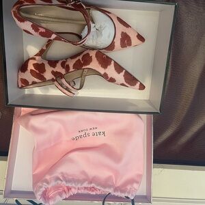 Kate Spade Floral Pink and Red Heels